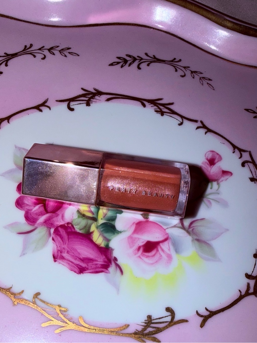 Fenty Beauty Lip Gloss — Metallic Copper Bronze Shine